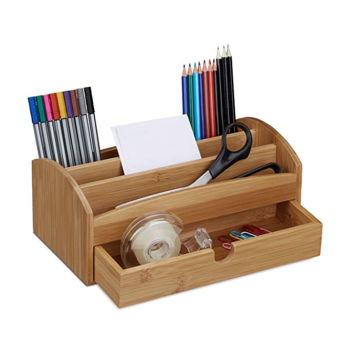 Bamboo Organizer Office Accessories